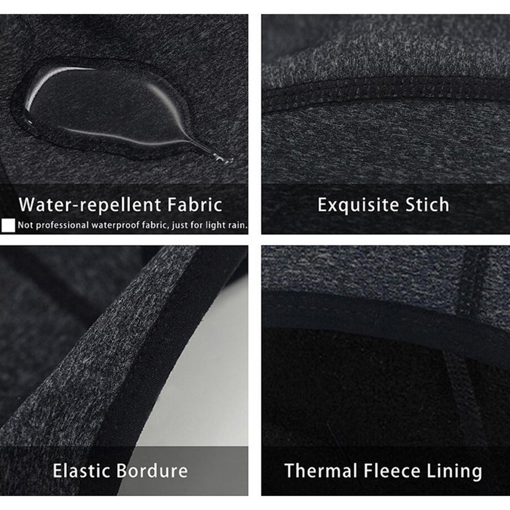 2 X Skull Caps Helmet Winter Thermal Liner with Glasses Port WITHOUT GLASSES