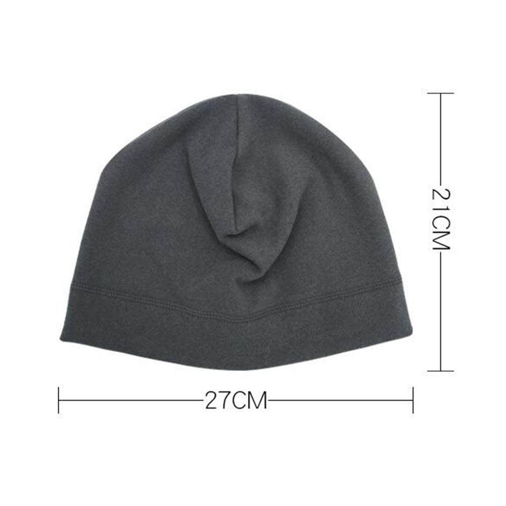 2pcs Outdoor Polar Fleece Snow Helmet Liners-Dark grey and Navy