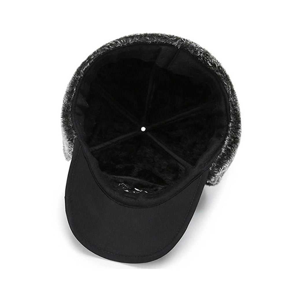 2 X Ski Fleece Hat Warmer with Face Cover Black Blue