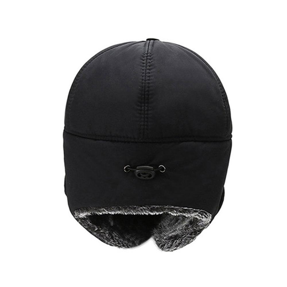 2 X Ski Fleece Hat Warmer with Face Cover Black Blue