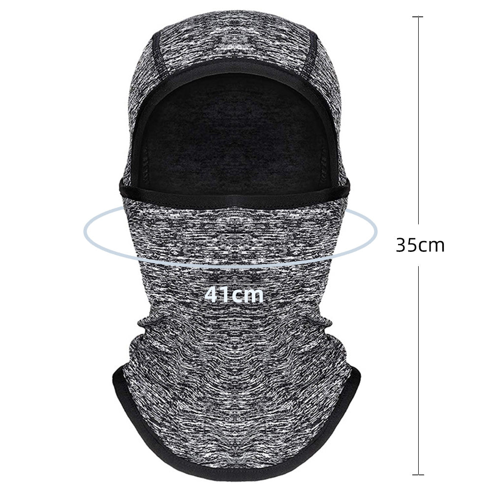 Outdoor Kids Ski Hat with Face Mask-Light grey