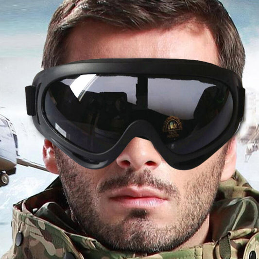 Two Pairs of Outdoor  Anti Fog Snow Goggles-Yellow and Grey