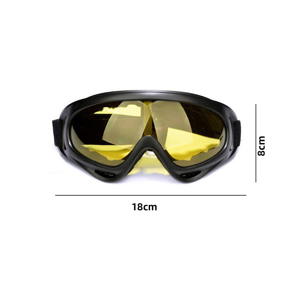 One Pair of Outdoor Ski Goggles-Yellow