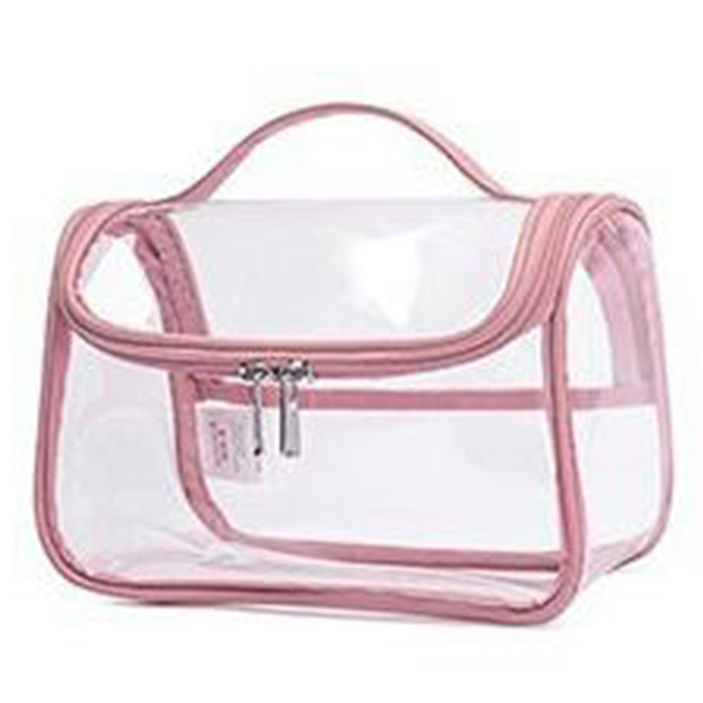 Makeup Clear Cosmetic Bag-Pink