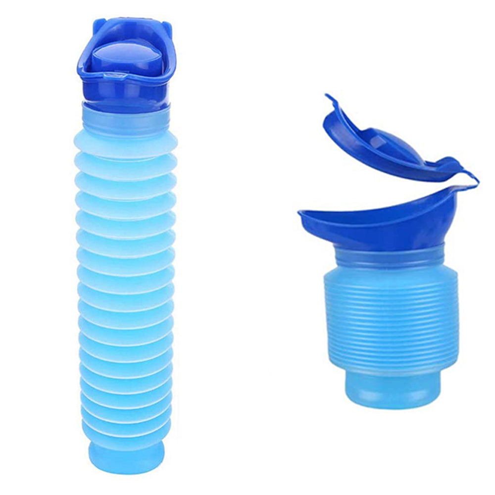 2 X 750ML Outdoor Portable Male Female Shrinkable Urinal