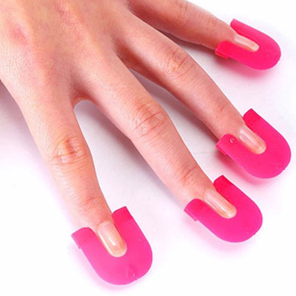 26Pcs Soft Plastic Nail Polish Stencil Set Nail Art Tools Kit