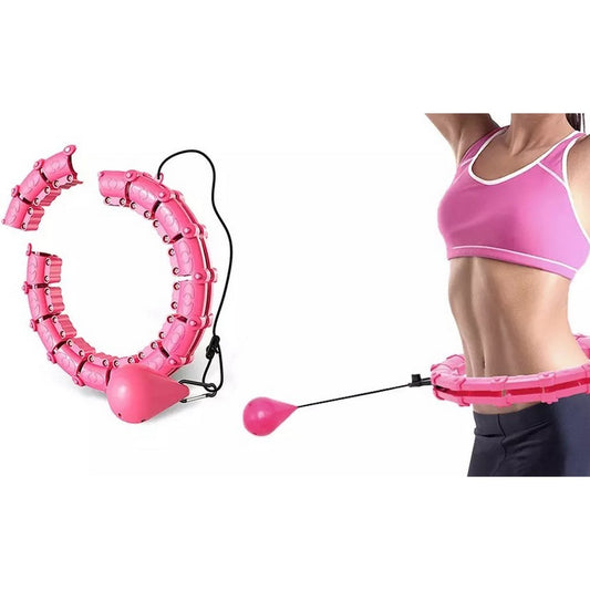 24 Knots Fitness Hula Hoop Detachable Weighted Hoops