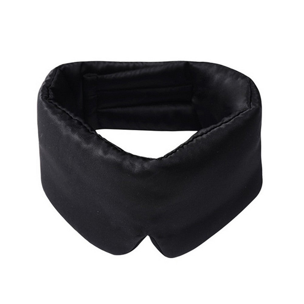 2 X Black and Pink Mulberry Silk Eye Masks