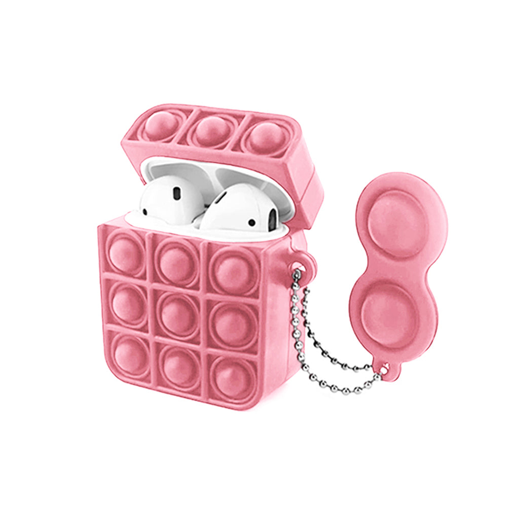 2 X Black Pink Push-Pop Fidget Protective Cases for Airpods Pro