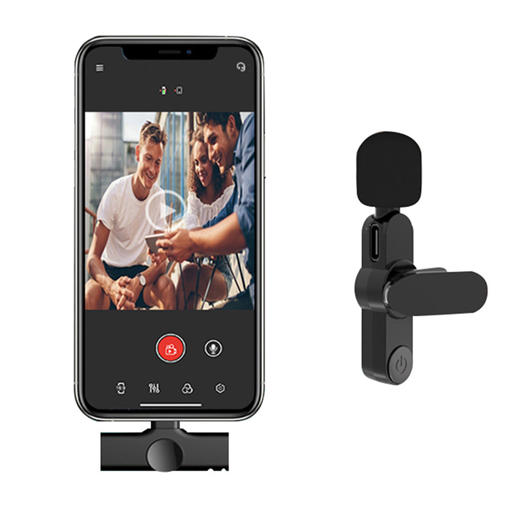 2 X Wireless Lavalier Microphone Portable Audio Video Microphone