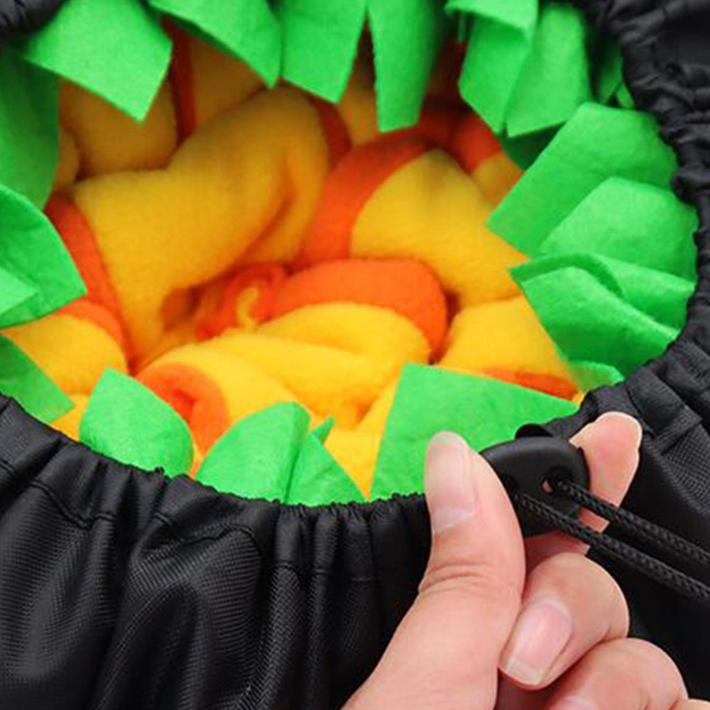 1 X Yellow Dog Snuffle Mat Dog Feeding Mat