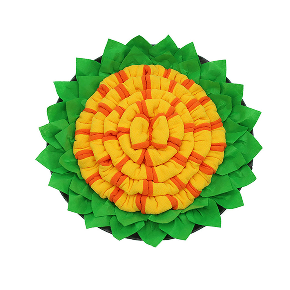 2 X Yellow Red Dog Snuffle Mat Dog Feeding Mat