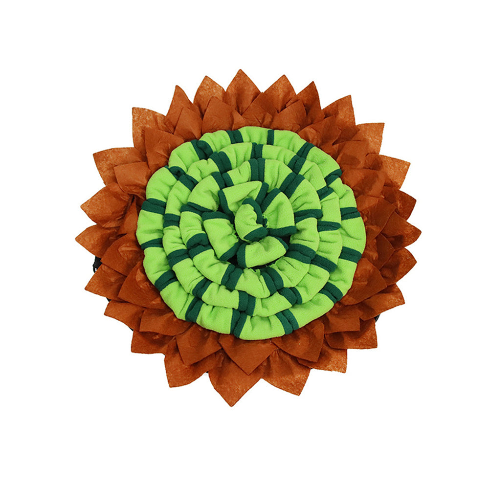 2 X Yellow Green Dog Snuffle Mat Dog Feeding Mat