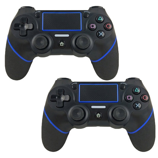 2 X Black Wireless Bluetooth Game Controller for PS4 Compatible with PlayStation 4 Console