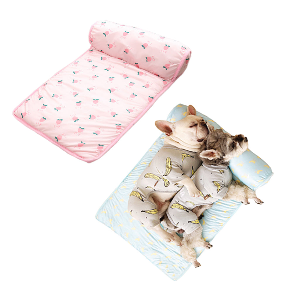 2 X Small Blue Pink Summer Pet Cooling Bed