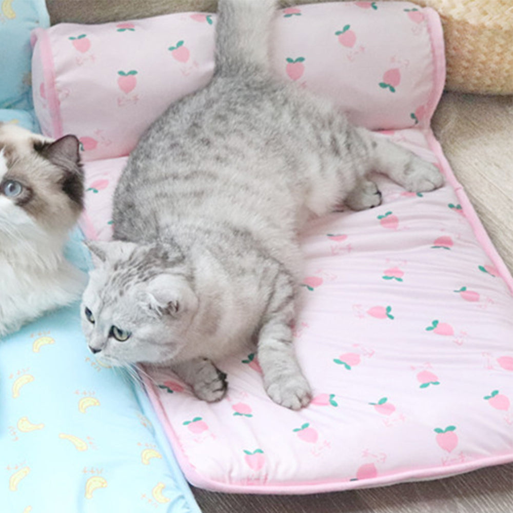 2 X Large Blue Pink Summer Pet Cooling Bed