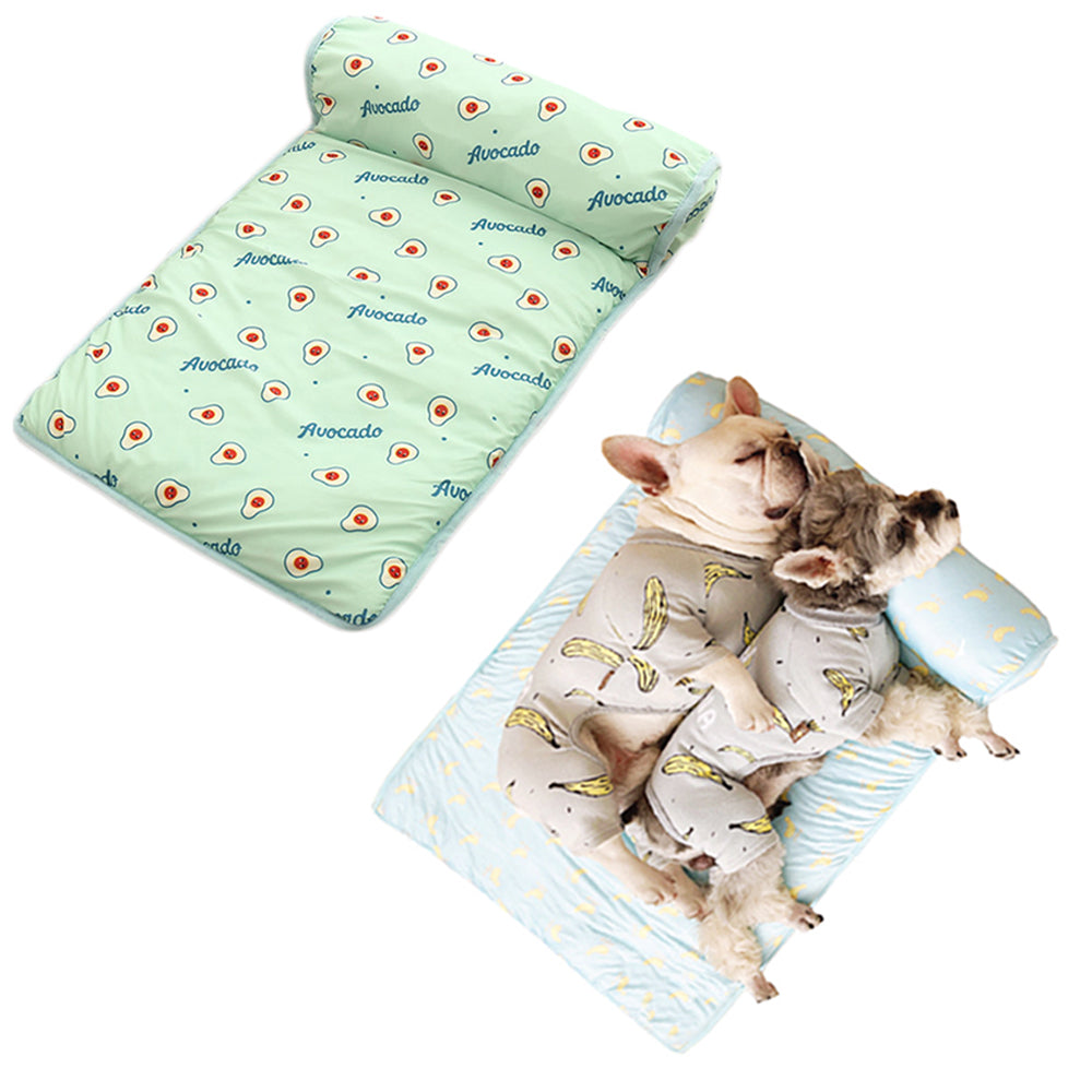 2 X Small Blue Green Summer Pet Cooling Bed