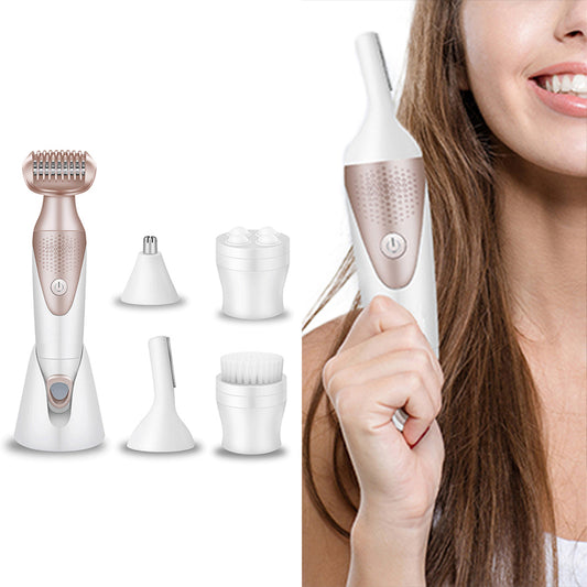 5 in 1 Women Electric Hair Remover Face Body Hair Trimmer