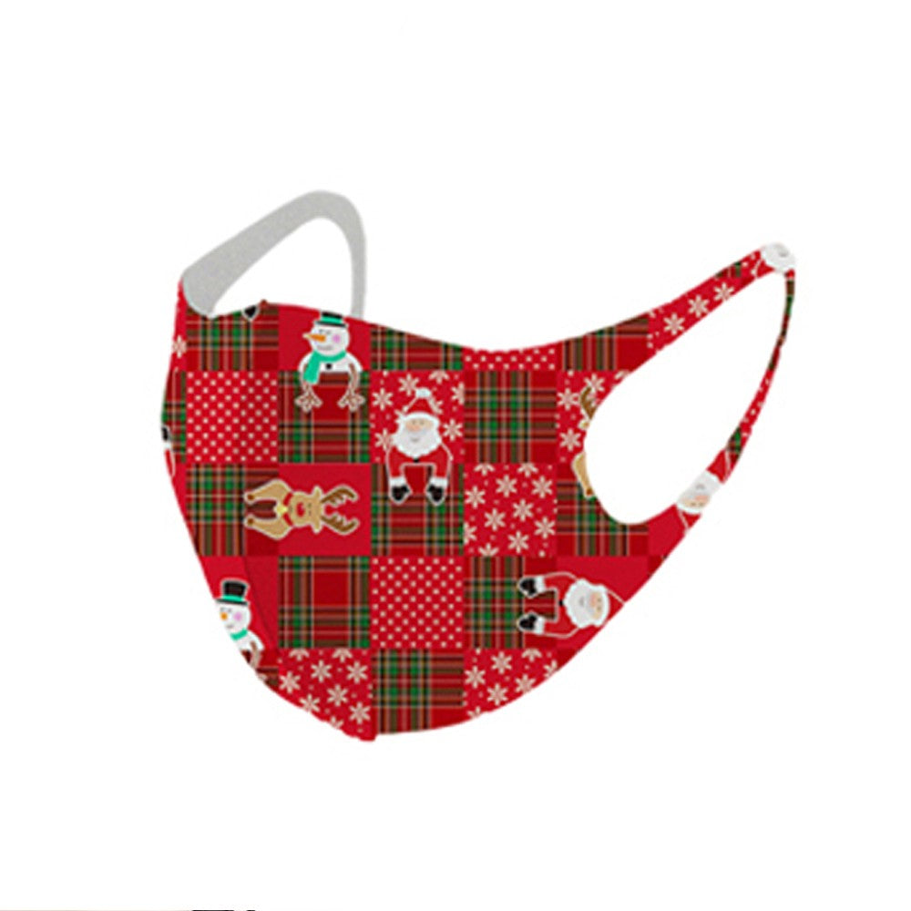 10Pcs Christmas Themed Washable Face Masks