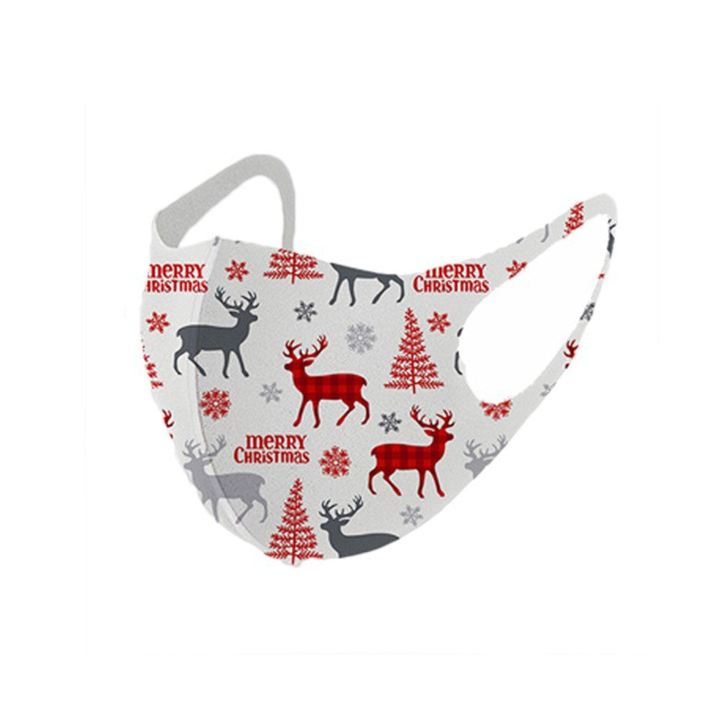 10Pcs Christmas Themed Washable Face Masks