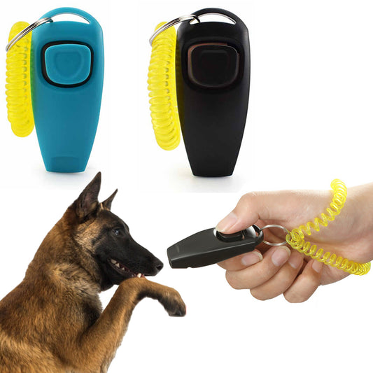 2 X Dog Training Clicker Whistle Dog Training Aid Barking Train Tools