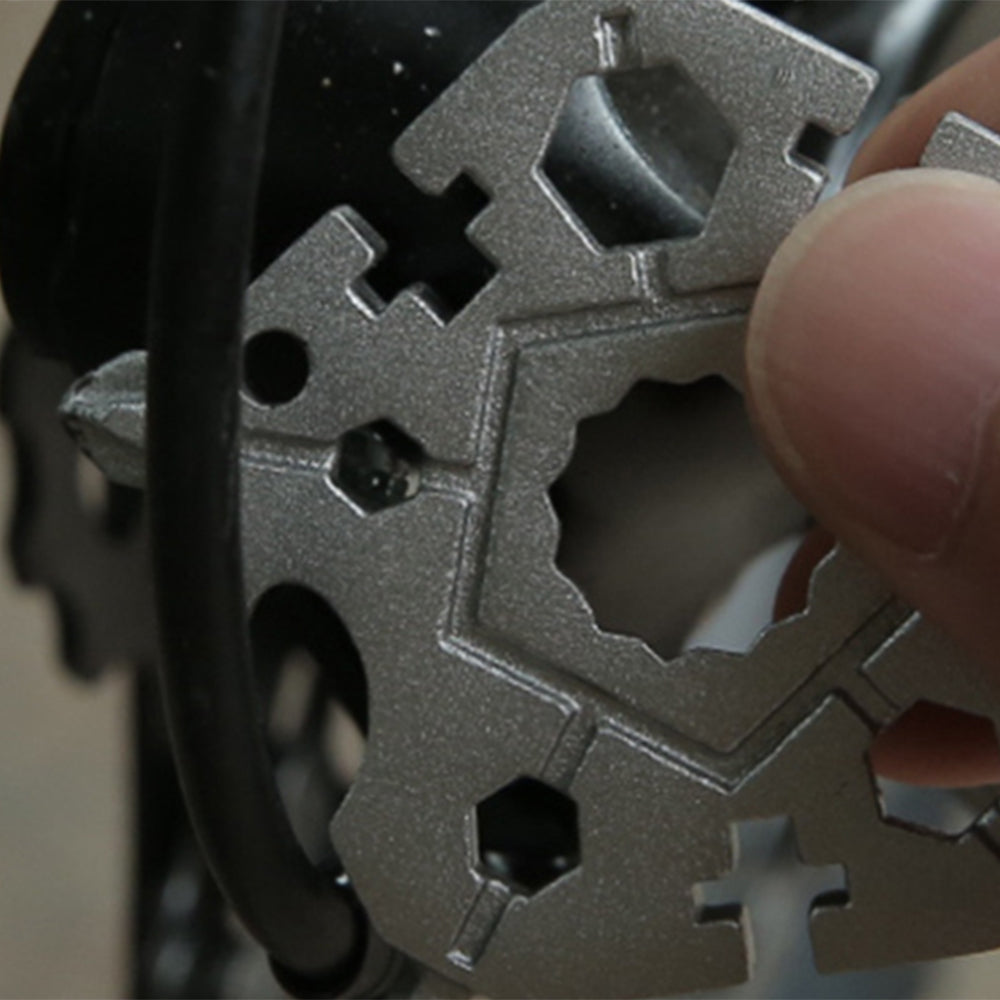 2 X Black Silver 23 In 1 Star Shape Multi Tool Wrench