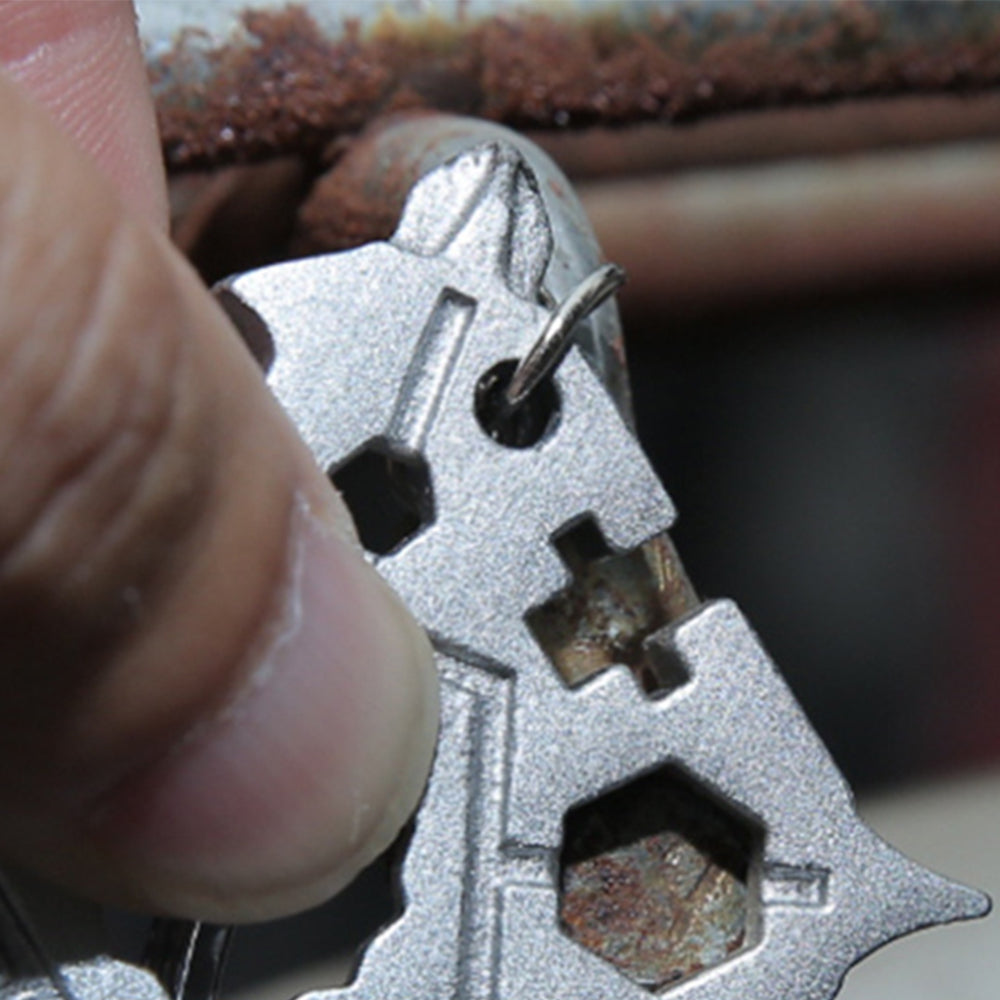 2 X Silver 23 In 1 Star Shape Multi Tool Wrench