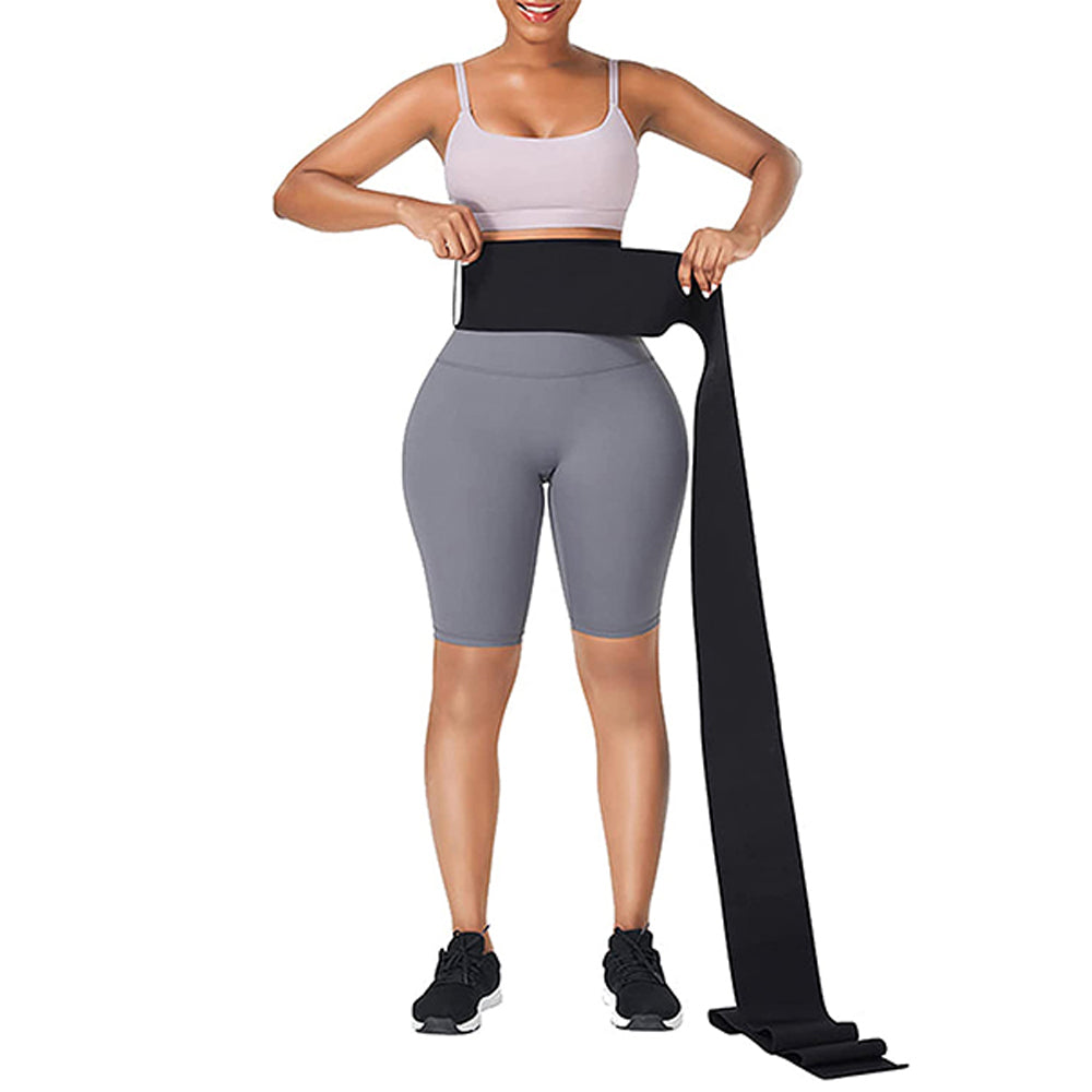 1X Adjustable Waist Trainer Wrap Snatch Bandage Tummy Wrap Waist Trimmer Belt