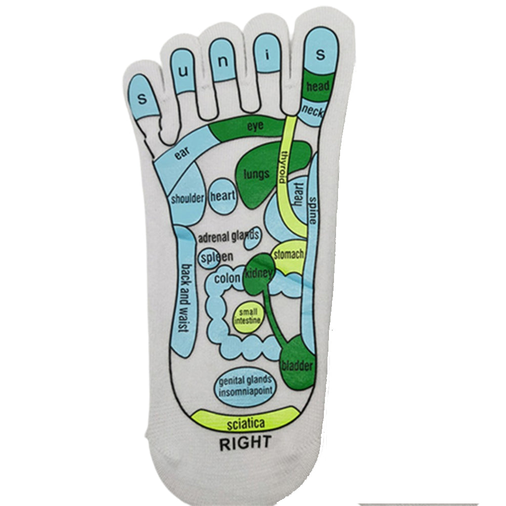 2X Acupressure Reflexology Socks with Acupressure Point Pen