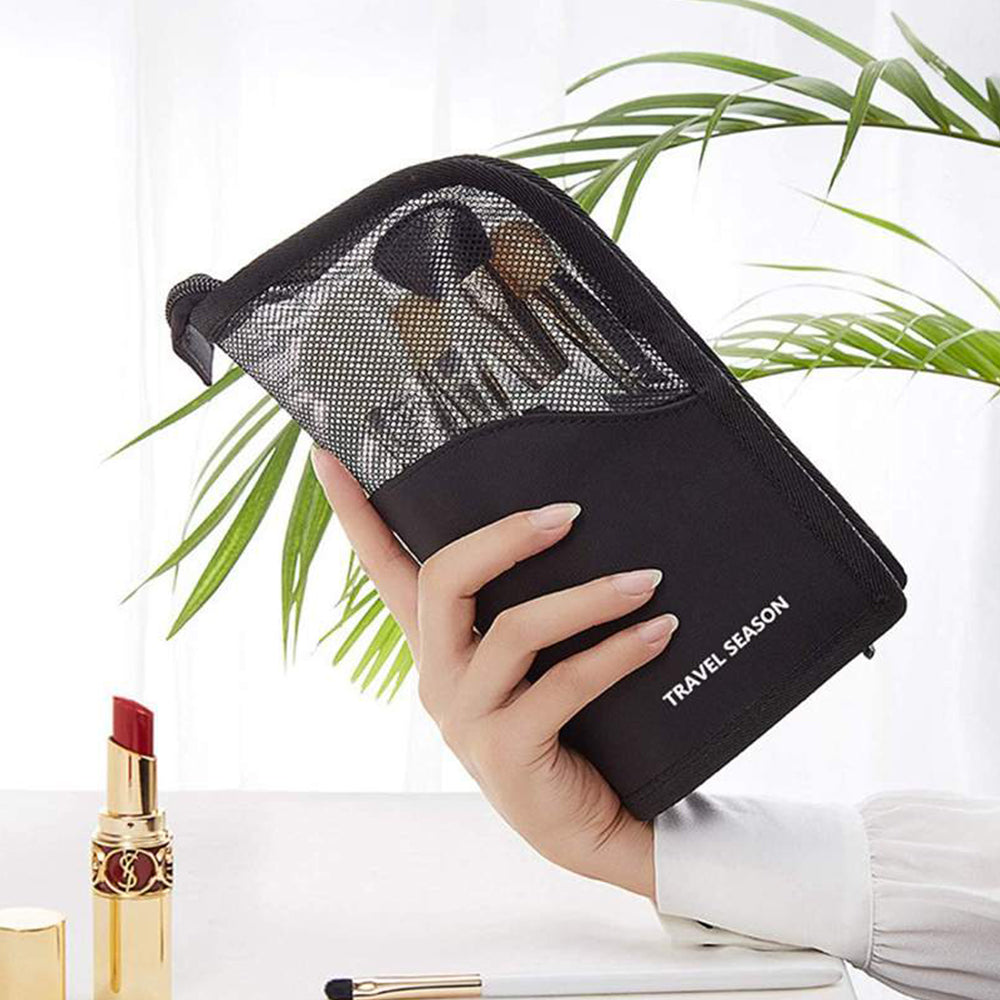 2X Makeup Storage Bag Cosmetic Brush Organizer Pouch Makeup Brush Bucket