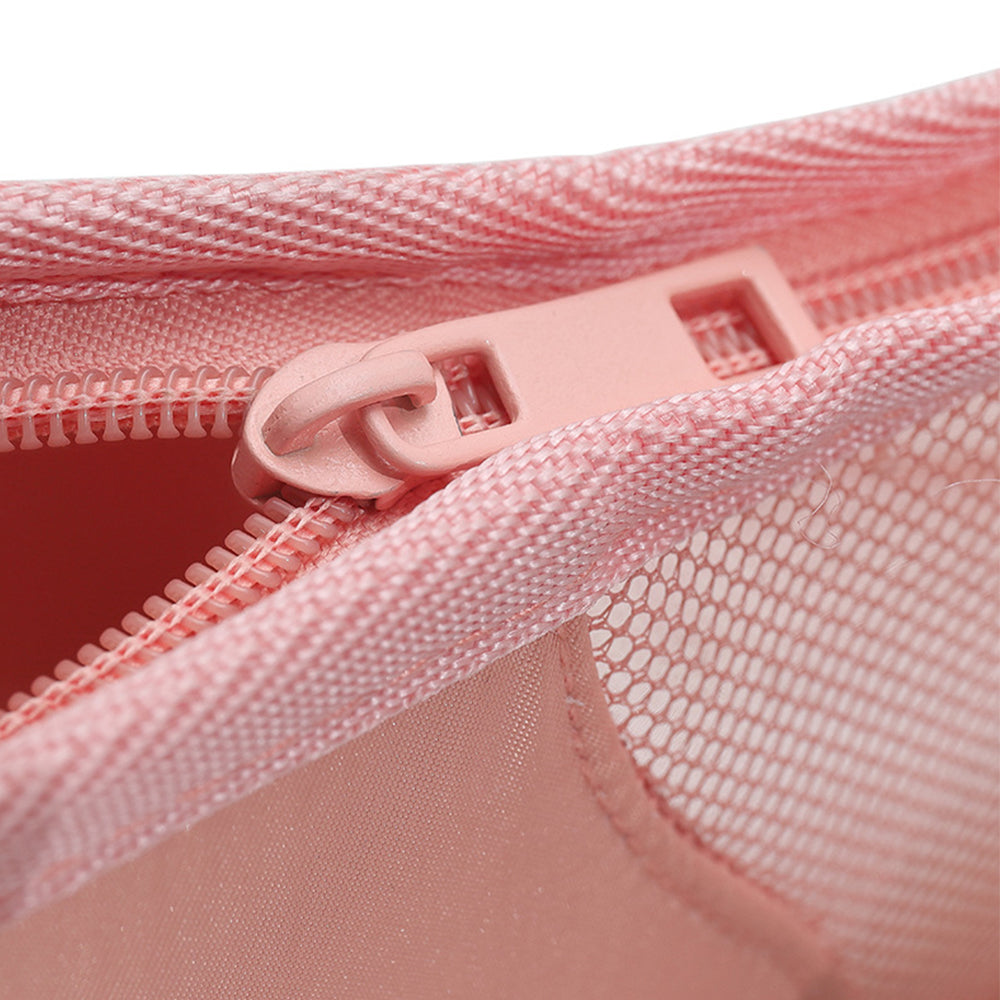 2X Pink Makeup Storage Bag Cosmetic Brush Organizer Pouch Makeup Brush Bucket