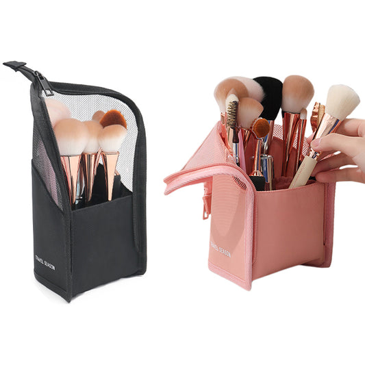 2X Makeup Storage Bag Cosmetic Brush Organizer Pouch Makeup Brush Bucket