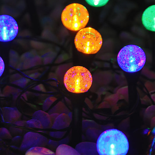 Outdoor Solar Bubble Ball String Lights Multicolor Light