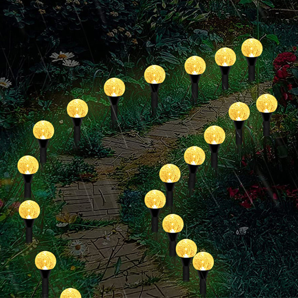 Outdoor Solar Bubble Ball String Lights Warm Light