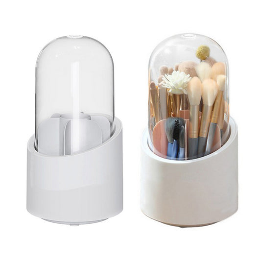 2Pcs Makeup Brush Storage Bucket Pink Blue