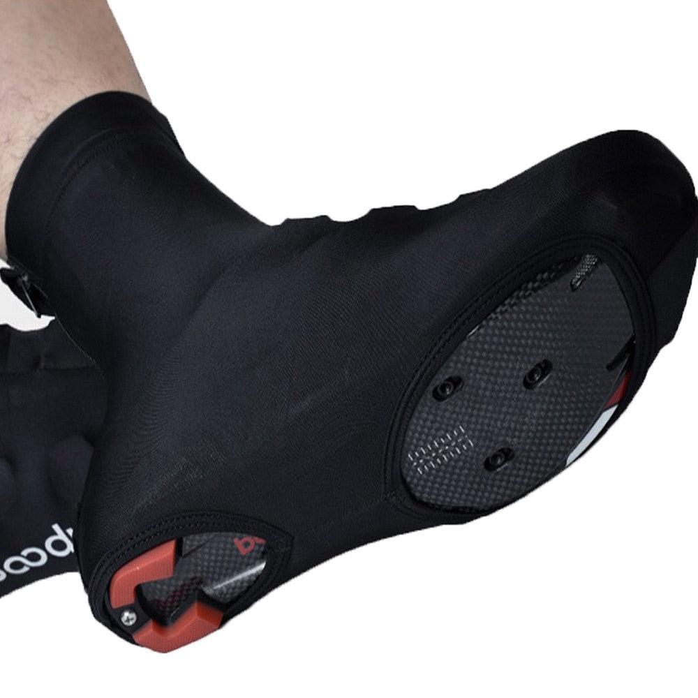 Pair of Black Elastic Cycling Shoe Cover L Size
