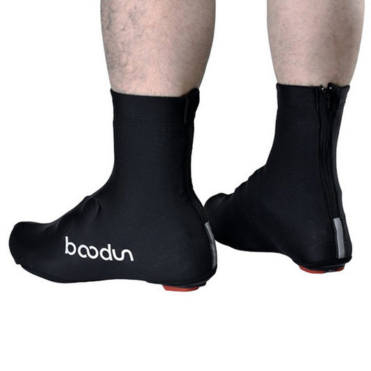 Pair of Black Elastic Cycling Shoe Cover XL Size