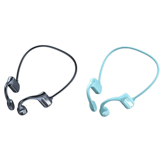 2 X Bone Conducting Headphones Bluetooth Wireless Headphones Bluetooth Headphones Black Blue