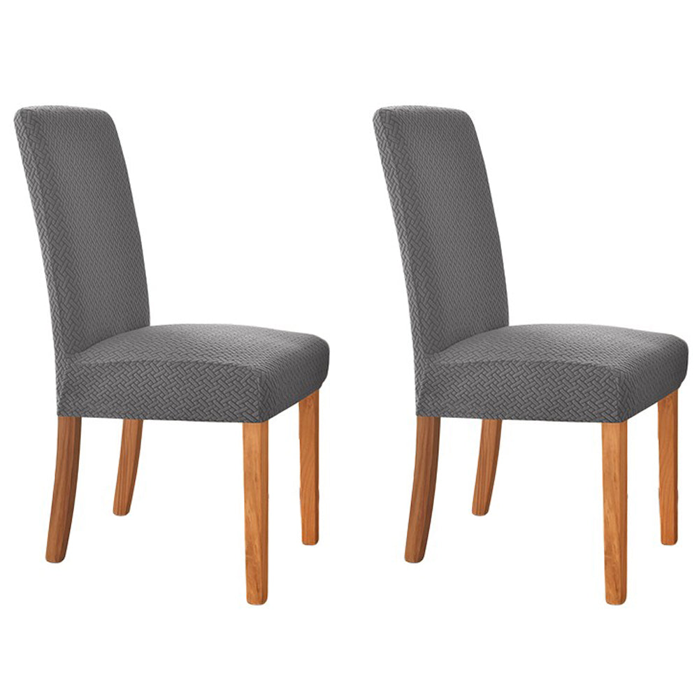 2Pcs Stretch Chair Cover Grey
