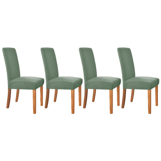4Pcs Stretch Chair Cover Green