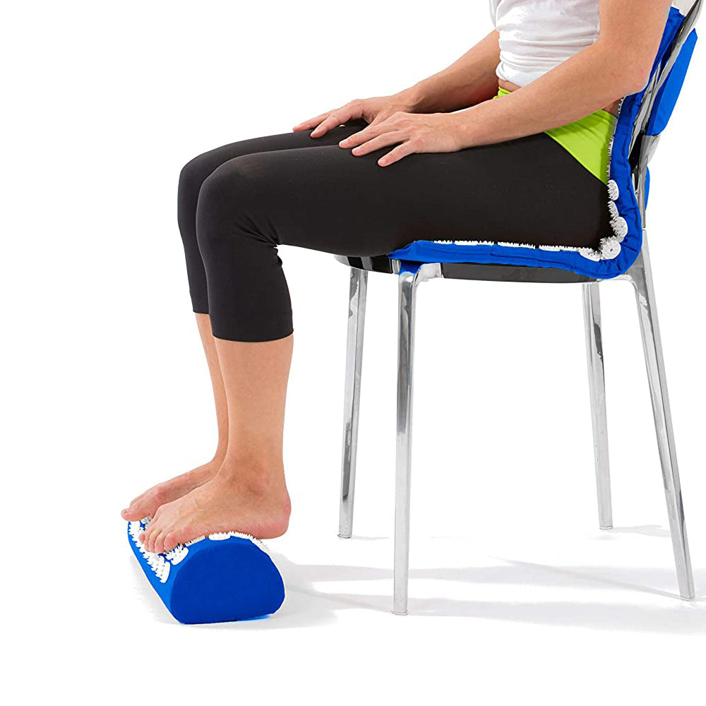 Body Massager Acupressure Cushion Mat Blue