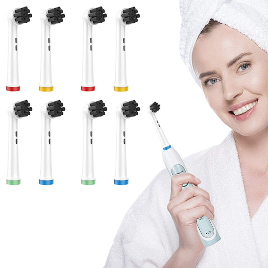 16Pcs Electric Toothbrush Heads Refills Compatible with Oral or Oralby B Bamboo Charcoal Clean Style