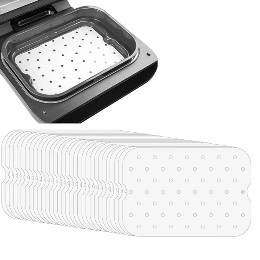 100Pcs Disposable Air Fryer Paper Liner White Medium