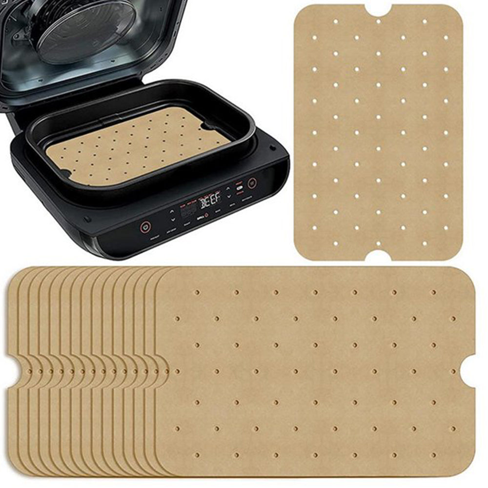 100Pcs Disposable Air Fryer Paper Liner Light Brown Medium