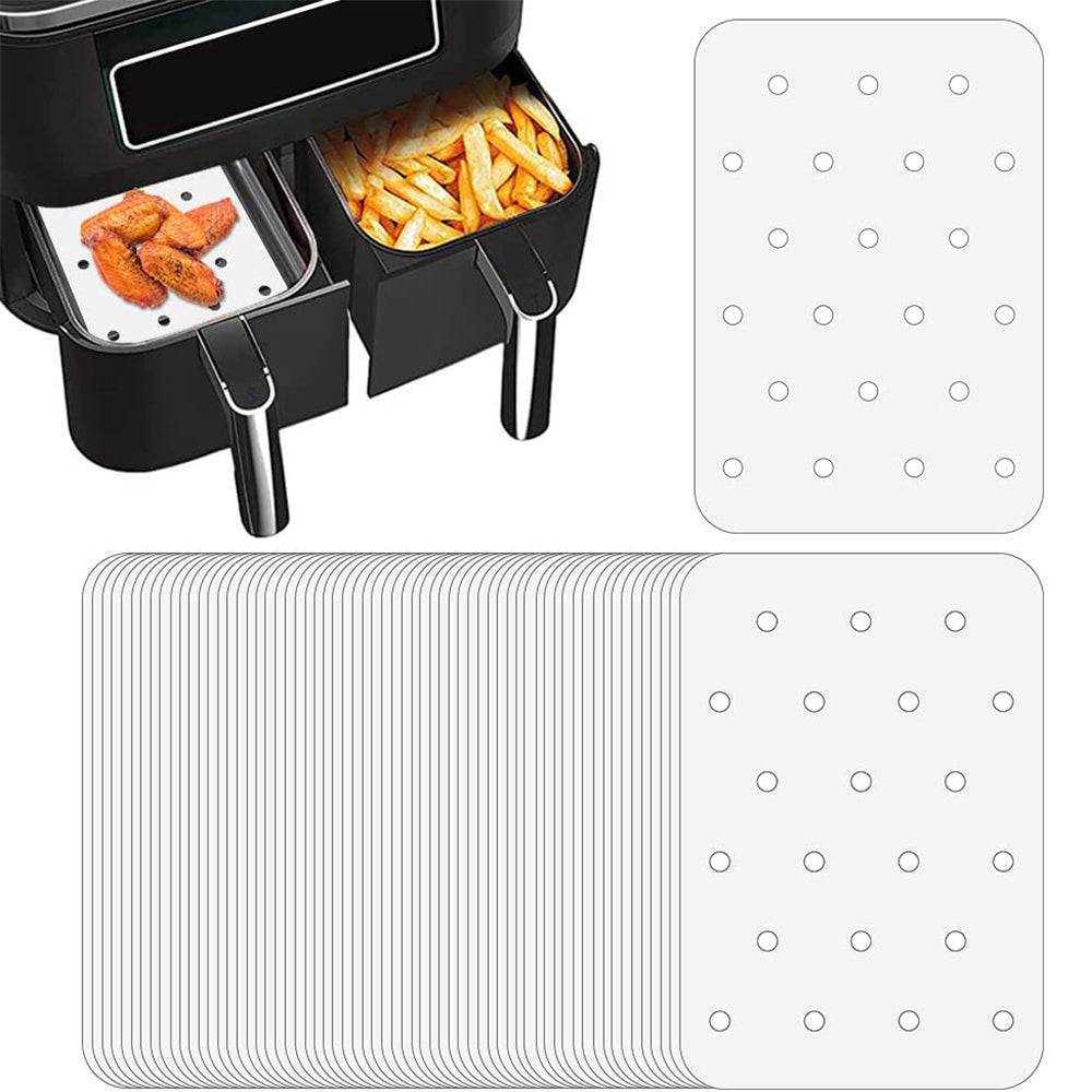 100Pcs Disposable Air Fryer Paper Liner White Small