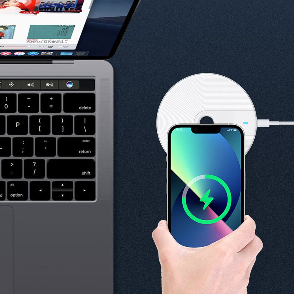 15W Universal Fast Charging Wireless Charger White