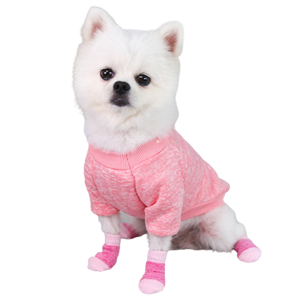 4 Pairs Pet Winter Warm Socks Medium Size