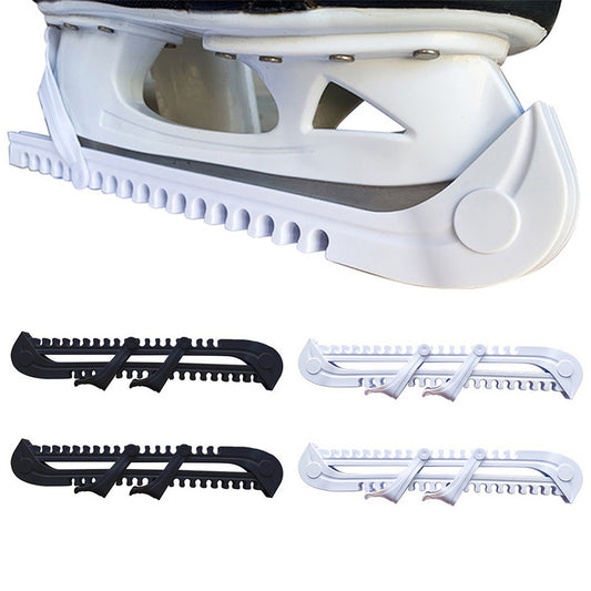 Two Pairs Skate Blade Guards White and Black