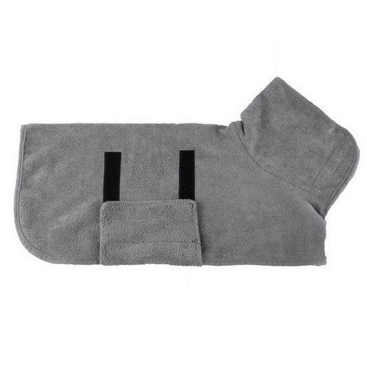 1Pc Pet Bathrobe Clothes Grey