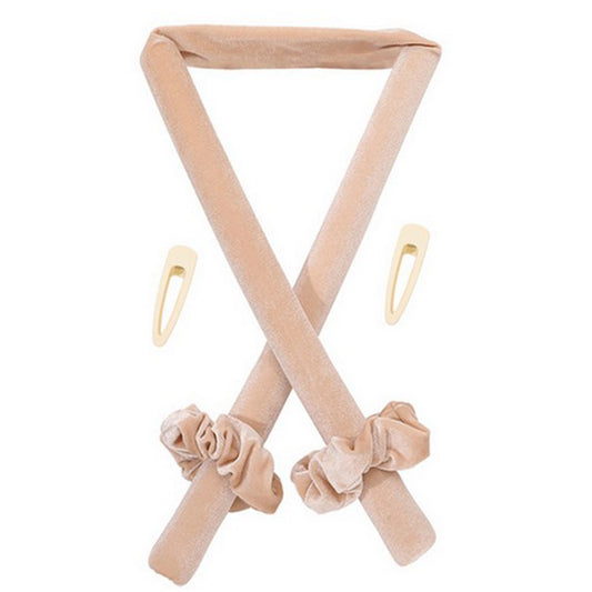 Lazy Heatless Hair Curler Hair Roller Beige